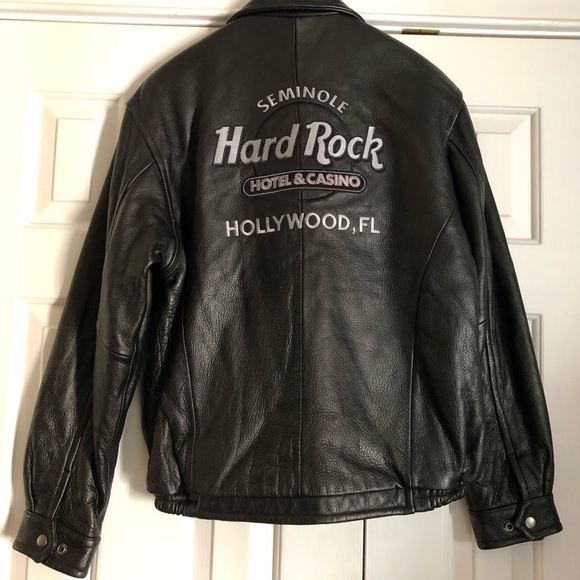 hard rock cafe leather jacket
